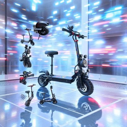 صورة سكوتر الوحش 5 كشافات 48 فولت